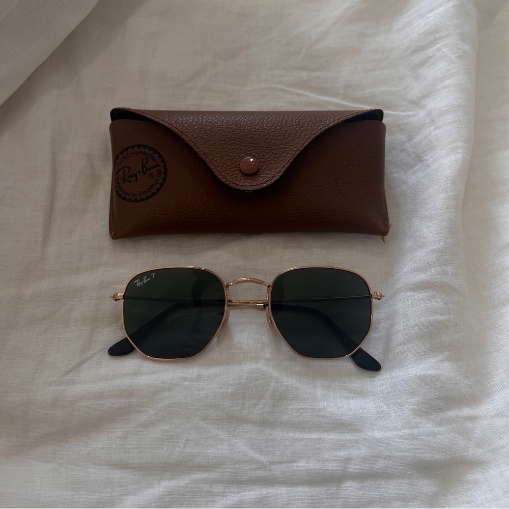 Rayban Hexagonal Flat Lenses Polarized Sunglasses